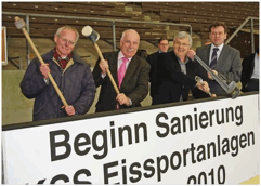 Baubeginn Eissportanlagen KSS